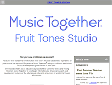 Tablet Screenshot of fruittonesstudio.com